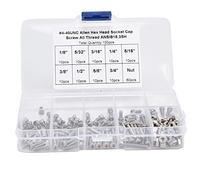 150Pcs Hex Socket Screw Nut Set, Stainless Steel - Fastener Kit with Deep Threads for Machinery, Electronics, and Household Repairs