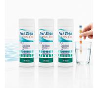 150Pcs Hot Tub Test Strips, 6-in-1 Pool Test Strips, Clearwater Teststrips, Lazy SPA Testing, Easy-to-use Universal Testing Suitable for Pools, Laboratories, Aquariums, Schools, and Ponds (3)