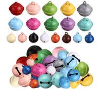 150PCS Jing-le Bells,Colorful Craft Bells,22mm 14mm Christmas Decoration Bell,18 Colors for Crafts, for Party,Pet Dog Cat Collars, Jewelry Making