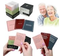 150PCS Life Story Interview Kit Cards | Tales Life Story Interview Kit, Get to Know Parents and Grandparents for Family Game Night with Curated Question Cards