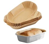 150Pcs Loaf Pan Liners for Baking Bread, 9x5 IN Disposable Non-Stick Bread Pan Liners, Pre Formed Rectangle Parchment Paper for Bread Pan, Perfect for Baking Banana Breads, Toast, Cake,Sourdough Bread