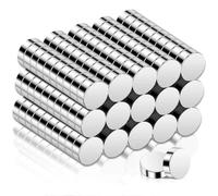 150Pcs Magnets, Small Fridge Magnets for Crafts, 4x1.5mm Round Neodymium Magnet s Mini for Muti-Use, Disc Rare Earth Magnet s Cylinder for Whiteboard, Refrigerator, DIY, Office