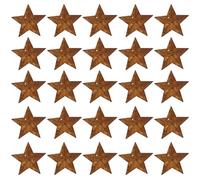 150pcs Metal Rusty Barn Star: 4.5cm Antique Primitives Rustic Country Tin Steel Metal Stars Accents for Crafts Vintage Home Farmhouse Wall Decor