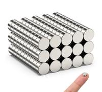 150Pcs Mini Magnets, 6x3mm Magnet, Strong Magnets | Magnets for Crafts, 3D Printing, Fridge Magnet, White Board, Office, School, Kitchen and DIY Tools
