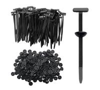 150Pcs Nylon Universal Cable Tie Buckle, Auto Body Parts Trim Automotive Zipper Clips, Door Panel Fastener Plastic Rivet Zip Ties Snap-Fit Ziptie, Bumper Retainer Fender Liner