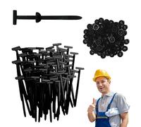 150PCS Nylon Universal Cable Tie Buckle Self-Locking Cable Ties Heavy-Duty Zip Ties with Pins & Buttons Suitable for Quick Fastening Automotive Repair and Daily Use