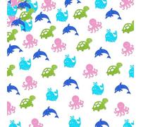 150Pcs Ocean Animals Under the Sea Theme Table Decorations Confetti, Glitter Sea Turtles Dolphin Whale Octopus Table Scatter for Ocean Theme Baby Shower Birthday Wedding Party Decorations Supplies