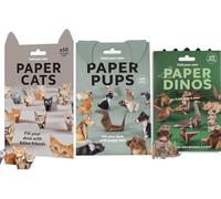 150PCS Paper Cats Origami - DIY Origami Cats Kit to Fold Your Own Cat Paper Figures,Cute Kitten Origamis Papercraft,Fun Craft Activity for Adults Kids,Desk Decoration & Cat Lovers Gift (3 Pack)