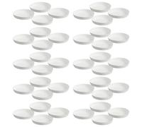 150pcs Paper Cup Covers Stackable White Paper Lids for Coffee Shops
