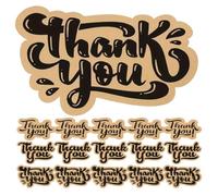 150pcs Paper Thank You Cards Khaki for Teachers and Events