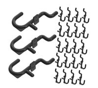 150pcs Pegboard Tool Hooks Plastic Black Repositionable for Wrenches
