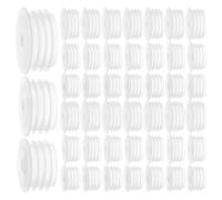 150pcs Press-in Medicine Bottle Adapter Plug Pe White 4.4mm Aperture