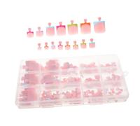 150pcs Press on Toenails 15 Sizes French Square Tip Nude