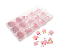 150pcs Press on Toenails 15 Sizes Full Cover French Nude Tips