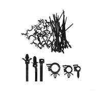 150PCS Push Mount Cable Tie Buckle Kit Nylon Black(150pcs) | Secure wire routing, push-in installation, fits 0.33in holes, for durable nylon, engine bay use