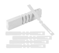 150pcs PVC Hanging Plant Label Wrap Around Tags White Nursery Use | Flexible Waterproof Coating with Open/close Clasp, Single-handed Installation, for Young Fruit Trees and Ornamental Plants