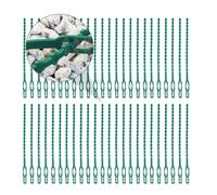 150pcs Reusable Green Cable Ties for Climbing Plants Fixing Buckles | PE Plastic, Releasable Design, Smooth Surface, for Tomato Plants, Greenhouse Growing and DIY