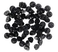 150Pcs Rubber Pin Back Butterfly Rubber Pin PVC Rubber Pin Backs Backs Keepers Replacement Uniform Badge Comfort-Fit Tie Tack Lapel Pin Backing Holder Clasp for Brooch Clasp Badges