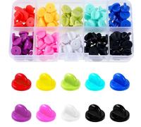 150Pcs Rubber Pin Backs Rubber Pin Backs for Enamel Pins Silicone Pin Backs Colorful Lapel Pin Backings Backingswith Blank Pins Backs Lapel Pin Backs Keepers for Brooch Tie Hat Badge Insignia