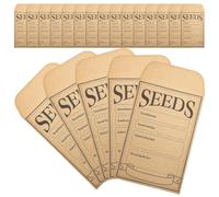 150pcs Seeds Storage Envelopes 4.7x3.2 Inch Kraft Paper Self Sealing