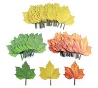 150Pcs Sheets Sticky Notes Set, Removable Self Sticky Classroom Decorations, Funny Post It Notes, Beautiful Green Leaf-Shaped Sticky Notes Stickers for DIY Decoration, School and Home Uses