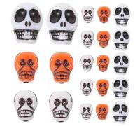 150Pcs Skull Charms for Bracelets Durable Polymer Beads for Jewelry Making for DIY Necklace and Halloween Decorations