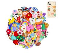 150Pcs Slime Charms | Cute Cartoon Bulk Flatback Resin Charms for DIY Crafts Making Jewelry, Ornament, Scrapbooking, Beads | Phone Charm Making Kit | DIY Slime Accessories - Random Non-Repeating Style