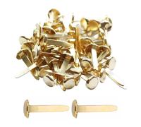150Pcs Split Pins,8x20mm Metal Paper Fasteners Brads,Gold Paper Clips Round Head Mini Butterfly Pins,Crafting Pin,Split Brads Fasteners For Craft Diy Scrapbooks Cards Photo Walls