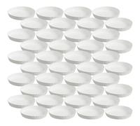 150pcs Stackable Paper Cup Lids White for Hotels and Coffee Shops