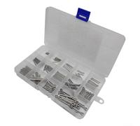150pcs Stainless Steel 304 Cotter Pins Assortment Kit M1 M1. M2 M2. Split Pin Set, Resistant Locking Fasteners for Industrial Mechanical Hardware Box