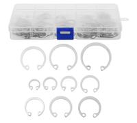 150pcs Stainless Steel Shaft Snap Ring Set, 304 Retaining Circlips