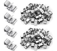 150PCS Stainless Steel Solar Cable Clip, Photovoltaic Cable Clips Trailer Frame Wire Clamps For Boats, Trailers, Motorcycles, Solar Panels