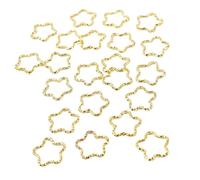 150Pcs Star Decor Hair Ring Accessories,beads Braid Rings Clips Dread Locks Braiding Metal Cuffs Decoration For Hair(Gold)