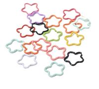 150Pcs Star Decor Hair Ring Accessories,beads Braid Rings Clips Dread Locks Braiding Metal Cuffs Decoration For Hair(Colorful)