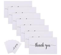150pcs Thank You Cards with Envelopes White Paper Greeting Cards
