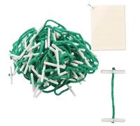 150PCS Treasury Tags 76mm, Document Ties Paper Fasteners, Green String Tag Paper Binders Stationery Binder, Suitable for Green Fasteners for Office and School