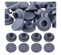 150pcs Vial Rubber Stoppers Mushroom Self Healing Injection Ports Rubber Bottle Stoppers Fit For 13mm Opening For Glass Vial And Liquid Culture Jars