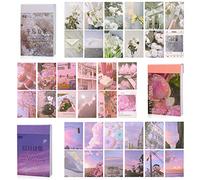 150pcs Washi Stickers Set for Journaling Scrapbook Paper, 3 Themes Aesthetic Decorative Stickers, Adhesive Scrapbook Sticker for Album DIY Craft Daily Planner (Style B)