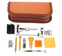150Pcs Watch Repair Tool Set, Professional Watch Maintenance Kit with Pry Type Case Opener, Strap Holder and 3 Claw Replacement Heads for Battery Strap Back Cover