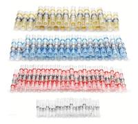 150PCS Waterproof Heat Shrink Solder Sleeve, Solder Seal Wire Connectors, Self-Solder Insulated Electrical Butt Splice Wire Terminals for Marine Automotive Boat Truck Wire Joint
