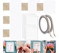 150PCS White LED Circuit Stickers and Conductive Fabric Tape,Light Craft Kit Mini Starter Kit for Crafts Projects Add Lights to a Christmas Tree,Light up a House,Create a Spooky Scene with a Ghost