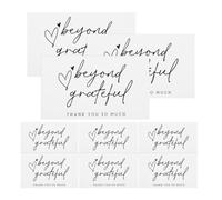 150pcs White Paper Thank You Cards Pack for Small Business Orders