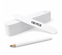 150Pcs White Plastic Plant Labels & Pencil, 12x1.3cm, Waterproof, Reusable, Ideal for Herb, Seed, Flower, Potted Plants, Vegetables Indoor Outdoor Garden - Concept4u