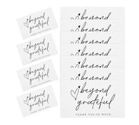 150pcs White Thank You Cards for Small Business Packing Gift Notes