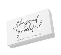 150pcs White Thank You Cards Pack with Envelopes for Small Business
