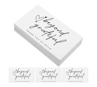 150pcs White Thank You Cards Paper Decorative Appreciation Cards