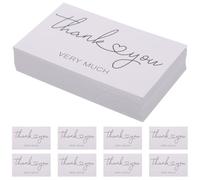 150pcs White Thank You Cards Paper Greeting Cards with Envelopes