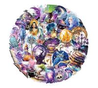 150PCS Witchy Stickers, Magic Holographic Vinyl Stickers for Scrapbooking, Journaling, Gothic Aesthetic Gifts for Adults & Craft Lovers