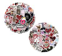 150Pcs Y2K Girls Stickers, Waterproof Vinyl Stickers for Water Bottle, Aesthetic Scrapbook Supplies for Teens, Downtown Girls Decals for Laptop Computer Phone Bike Graffiti Kids Toys Trend Cartoon