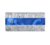 150Piece Flexible Nails Forms With Measurement Markings Fast Drying Gels Compatible Comfort Fit Toe Nails Art Flexible Nail Enhancement Forms With Guides